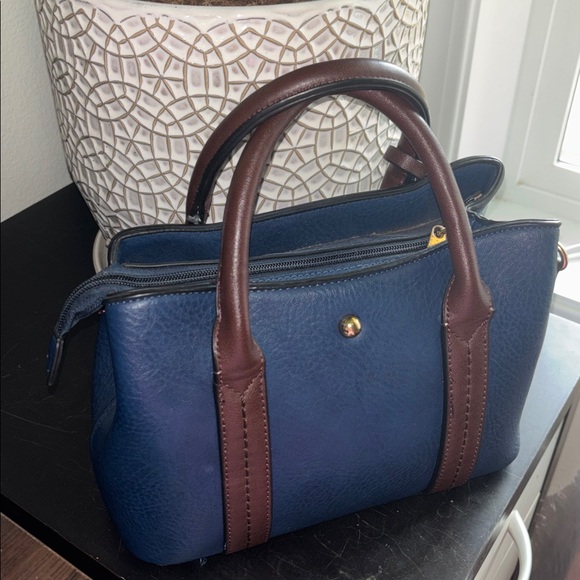 Boutique Blue/Brown Handbag - Picture 7 of 9